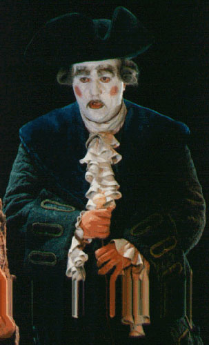 As Don Magnifico at the Vienna Volksoper in a production by Achim Freyer.