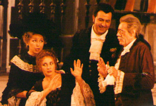 As Figaro at the Vienna State Opera with Rudolf Mazzola as Bartolo and Andrea Rost as Susanna.
