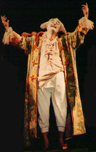 As Don Magnifico in a production of Cenerentola by Achim Freyer at the Vienna Volksoper.