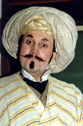 As Taddeo alias Kaimakan backstage at the Vienna State Opera.