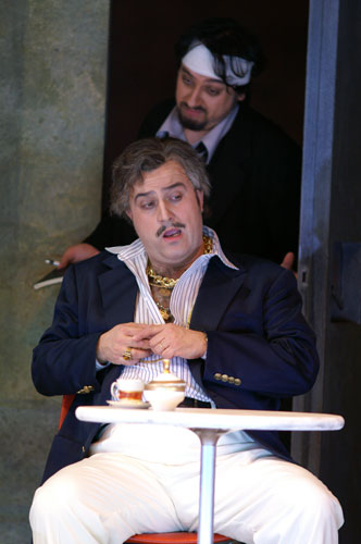 As Don Geronio in Hamburg with George Petean as Prosdocimo.
